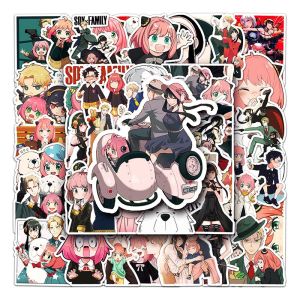 50pcs SPY×FAMILY Anime Stickers Waterproof Phone Case Kawaii Laptop Skin Cute Stickers Stationery
