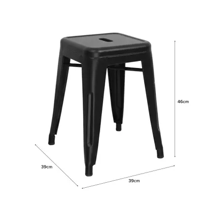 JIJI.SG Barkley Dining Stool Home Furniture Metal Wood Black