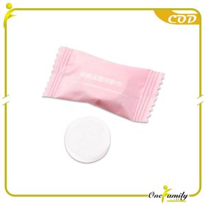 ONE-K142 Tissue Bulat Mini Travel Sekali Pakai / Masker Wajah Kompres Towel Portable Tisu Bentuk Permen / Travelling Compressed Paper Mask Sheet Import
