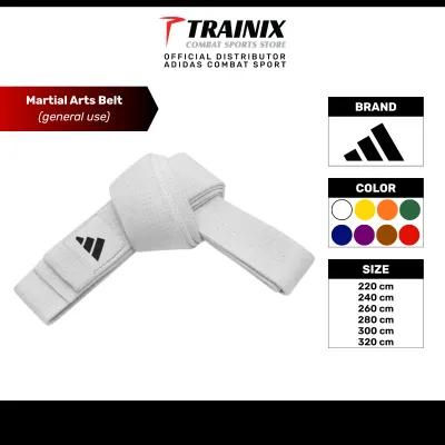 ADIDAS CLUB COLOR BELT ADIB220P Martial Art Judo Karate Taekwondo Jujitsu Martial Art Belt Adidas Original