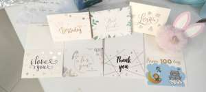 🍉gift🍉การ์ด การ์ดอวยพร การ์ดวันเกิด ขายเป็นเเพ็คละ5ใบ