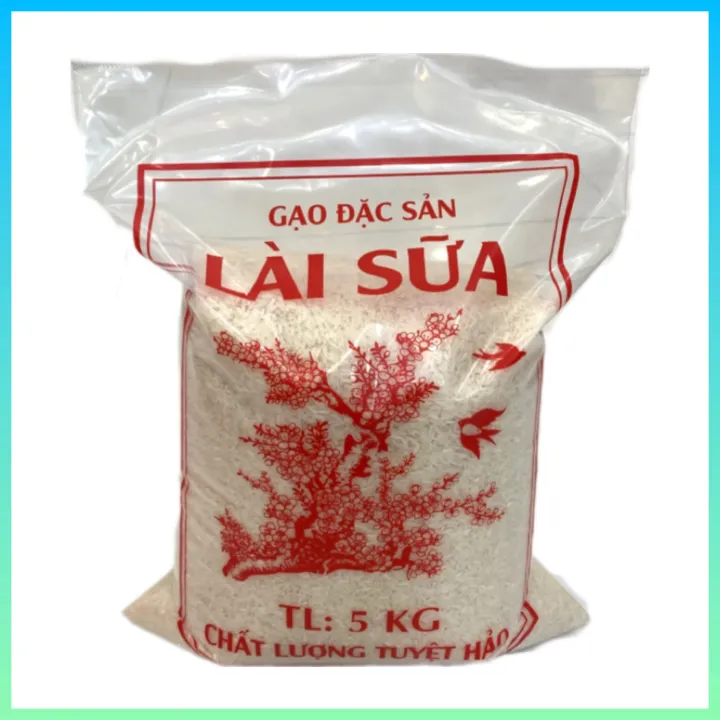 Gạo Lài Sữa Túi 10Kg - Thuộc dòng gạo dẻo, gạo rất dẻo - Thích hợp cho gia đình thích ăn dẻo nhiều, người lớn tuổi, trẻ nhỏ