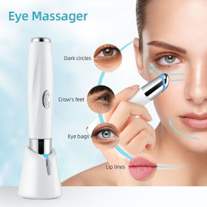 EMS Electric Eye Massager 42℃ Heat Remove Dark Circle Eye Bag Puffiness Anti Wrinkle Hot Compress IPL Eye Skin Lift Device USB Rechargeable