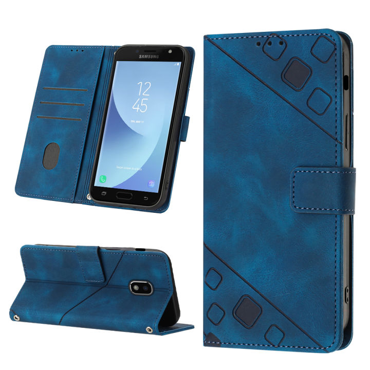 Phone Case For Samsung Galaxy J7 Pro J5 Pro J3 ProSkin Feeling PU