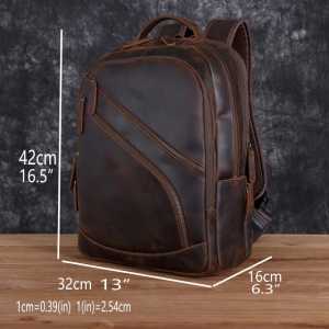Tas ransel nurra leather -tas ransel pria kulit sapi aslii crazy horse