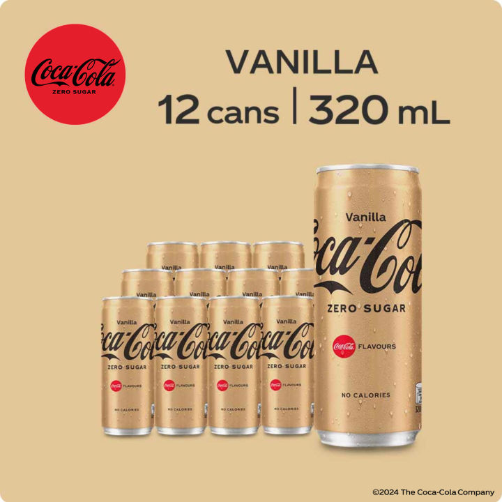 Coca-Cola Zero Sugar Vanilla - Pack of 12