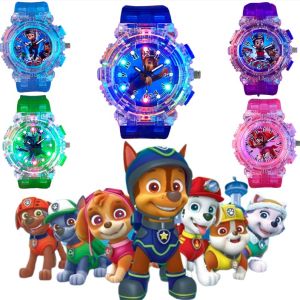 [Akula Store]Puppy PAW Patrol Cartoon Children LED Light Kids Watches For Boys Girls Students Digital Watch Colorful Flash Frozen Watch Princess Quartz Wristwatch Birthday Gifts
