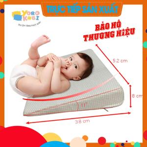 Gối chống trào ngược cho bé Yorokobi Hàng thương hiệu gối chống trào ngược cho bé Gối chống trớ sặc gối chống nôn trớ sặc sữa cho bé Hỗ Trợ Trào Ngược một cách hiệu quả hàng cao cấp BH 12 THÁNG