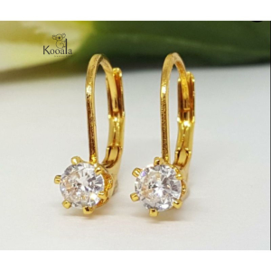 Anting Wanita Motif Desi Dengan Perhiasan Permata