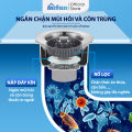 Bộ Lọc Rác Bồn Rửa Bát Inox 304 3 in 1 Mifan - Ngăn mùi hôi côn trùng, Nút chặn thoát nước, Khay giỏ lọc thức ăn thừa. 