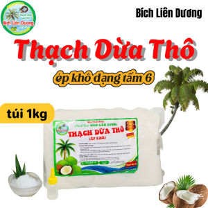 COMBO 5KG THẠCH DỪA THÔ ÉP KHÔ DẠNG TẤM 6 TẶNG KÈM HƯƠNG_LOẠI TÚI 1KG