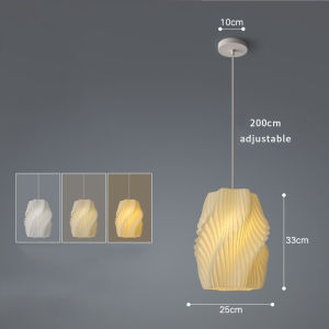 Nordic 3D Printing Pendant Lights Dining Light Creative Kitchen Bar Chandelier Ceiling Lights Modern Cafe Decorative Hanging Light Bedroom Bedside Pendant Light