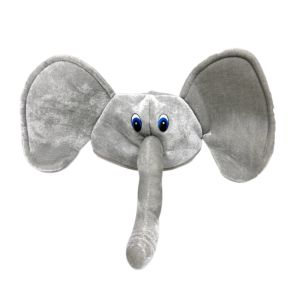 BEIBEI Creative Elephant Trunk Cap Cartoon Cute Plush Animal Hat Party Supplies  Elephant Head Cover Photo Props