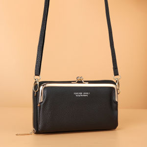 Túi đeo chéo nữ kiêm ví cầm tay nhiều ngăn tiện dụng dây đeo có thể tuỳ chỉnh kiểu dáng thời trang hàn quốc LX101