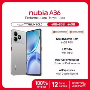 ZTE Nubia A36 RAM 4/64GB (GARANSI RESMI)