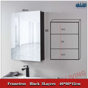 🌟SG STOCK🌟Space aluminum alloy bathroom mirror/locker/hanging cabinet/bathroom simple mirror case