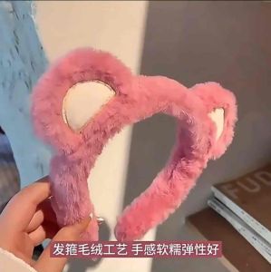 Headband Poppy Bear Bando Boneka Bulu Rasfur Lembut Telinga Lucu by Velmora