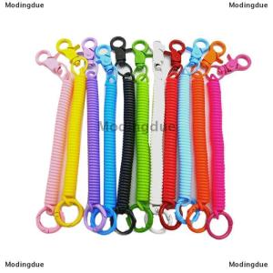 [COD] Modingdue Colorful Lobster Clasp ID Card Holder Lanyard Keyring Anti-lost Spring Rope Retractable Keychain Mobile Phone Chain