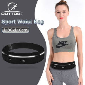 Outtobe Sports Waist Pack Bag Pouches Waist Belts Bag Cross Body Bag Chest Bag Adjustable Running Pouch Waterproof Crossbody Bag Money Phone Waist Fanny Pack Jogging Belt Fanny Pack With Reflective Strip for Workouts Sports Outdoor