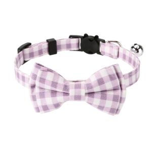 Dây đeo cổ mèo nơ hoa con bướm dễ thương beierwa có chuông-Phụ kiện thời trang và Thú cưng thoải mái cho mèo