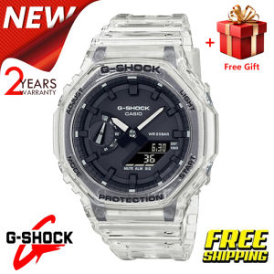 (Ready Stock Free Shipping) jam tangan lelaki G Shock Watch GA2100 Men Sport Watch Dual Time Display jam tangan lelaki waterproof original World Time LED Auto Light Men Formal Casual Watches GA-2100SKE-7A