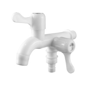 Kran Toilet Kran Kamar Mandi Kran Engkol Ganda Engkol Jempol Bahan Plastik Free Kunci SLT-174