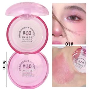 G-GORGEOUS Transparent Jelly Facial Blush Natural Long-Lasting Moisturizing Warm Color Blush Crystal Fine Glitter Blush Palette