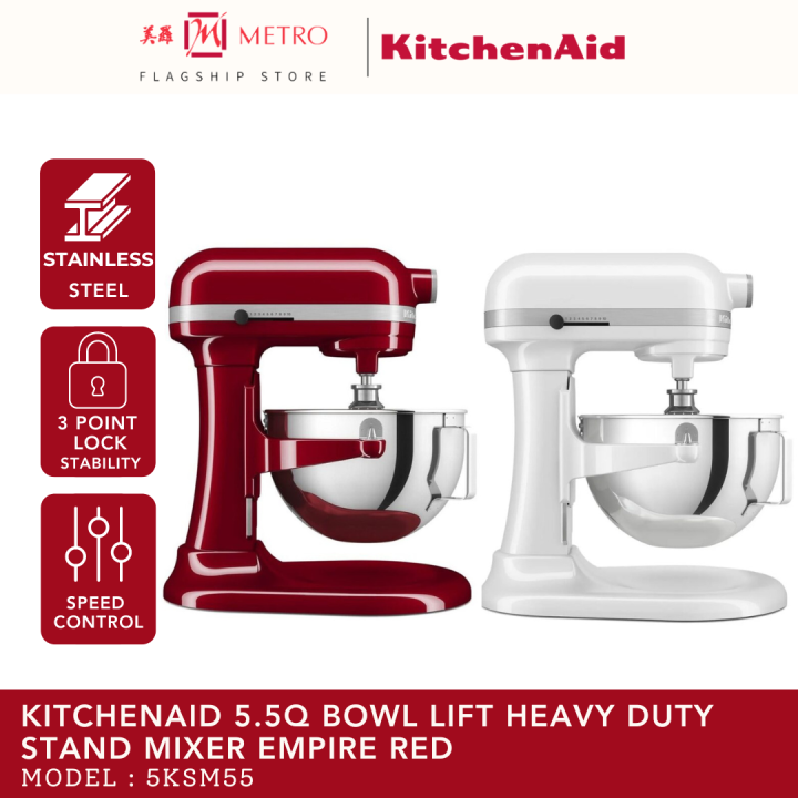 KitchenAid 5.5Qt Bowl-Lift Stand Mixer (KSM55SXXXER)