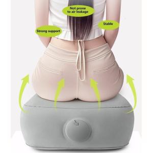 Inflatable Travel Leg Up Foot Rest Pillow for Muscle Relief Cushions with Press Air Pumps for Home Office and Travel