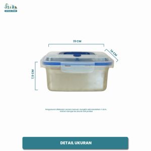 Sinda Lunch Box Kotak Makan Stainless Steel Foodgrade Penutup Klip Anti Tumpah & Tahan Panas