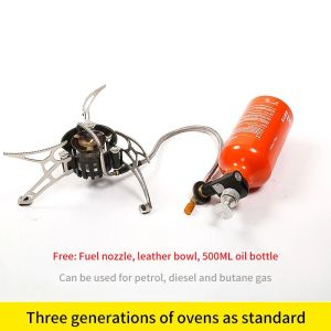 Portable Oil Gas Multi Fuel Stove Outdoor Picnic Backpacking Hiking Camping Gas Stove Fuel Bottle Diesel Stove
