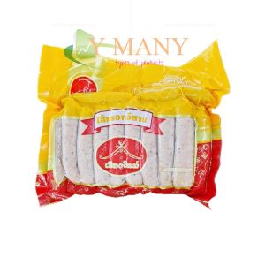 ไส้กรอกอีสาน 500กรัม เลข อย.10-1-16360-5-0021  ตราเชียงใหม่ บรรจุ 18 ชิ้น