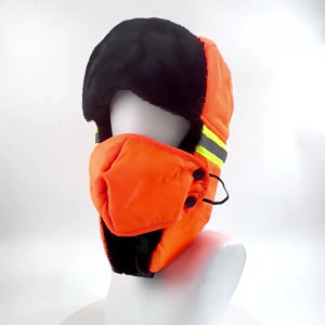 Thoải Mái Phản Quang Mùa Đông mũ an toàn Cho Ban Đêm hoạt động ngoài trời Thời Tiết Lạnh Windproof Sang Trọng Lót Hat Mũ