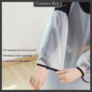 [Creative] TPU Waterproof Oversleeves Anti-Dirty Housework Cleaning Fawn Arm Sleeves Sleeve Cuff Arm Cover Kitchen Apron Accessories
