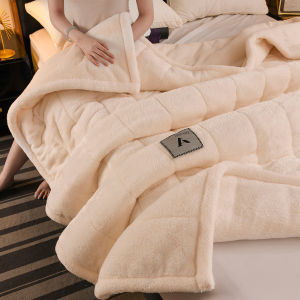 【Super low price】Three-layer Thickened Warm Milk Velvet Winter Blankets for Bed Cozy Soft Weighted Blanket for Sleeping Single Double Plush Throw