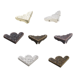 Iron Box Corner Guards with Florals Pattern for Elegant Gifts Packaging Suitable for Craft Enthusiasts and Gifts Shops