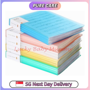 【Pure Care】 [20/30/40/60 pockets] A4 Clear Display Book Pocket Plastic File Folder/ Paper Organizers