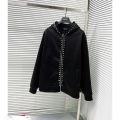 Áo Hoodie Zip Đính Đá Cao Cấp, Áo Khoác Nỉ Nam Nữ Đính Đinh Quanh Áo Cá tính, Áo Nỉ nam. 