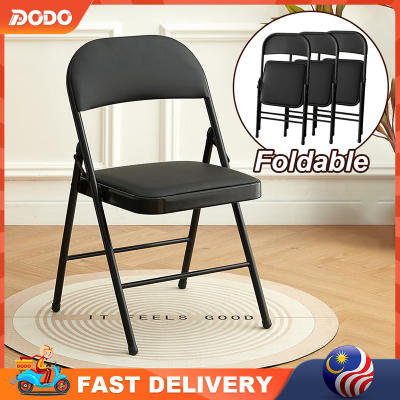 [NEW]Foldable Chair With Cushion Office Meeting Conference Chair Study Folding Chair Fancy Chair ker