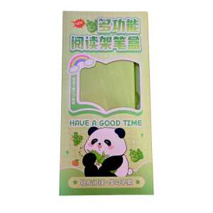 OHHDEER Multifunctional Reading Bookshelf Stationery Box Mini Whiteboard Pencil Box School Pen Case