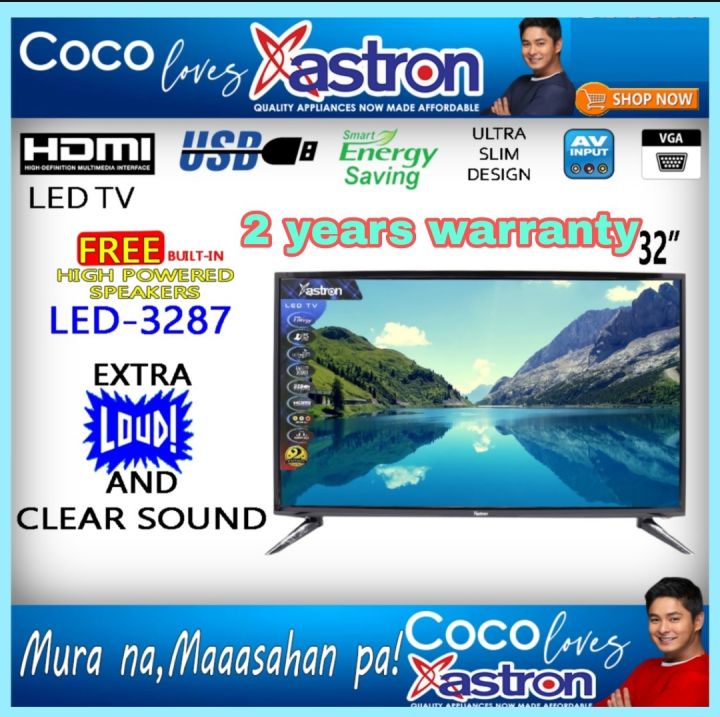 Astron LED TV 32" LED3287 LED TV W/ USB ULTRA / TELEVISION Lazada PH