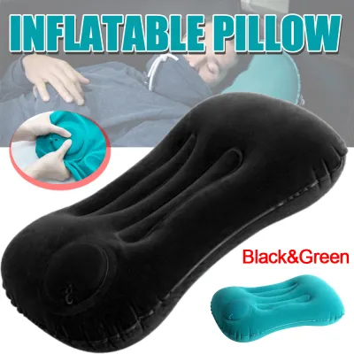 Inflatable Travel Pillow Press Type Inflatable Pillow Multifunction Foldable Portable Home Work Camp