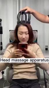 Electric Octopus Claw Scalp Massager Hands Free Therapeutic Head Scratcher Relief Hair Stimulation Rechargable Stress Relief