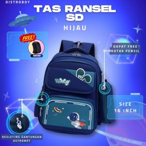 BB - Tas Ransel/ Tas Ransel Troli sekolah SD Gambar Astronot