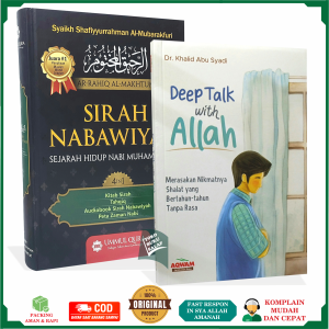 PAKET 2 BUKU Deep Talk With Allah DAN Sirah Nabawiyah UQ Solusi Nikmatnya Sholat Paham Sejarah Nabi Penerbit Aqwam Ummul Qura