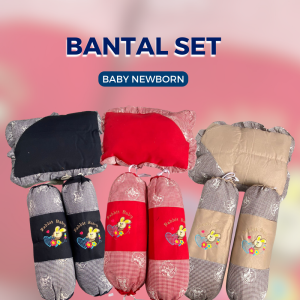 Bantal bayi set bordir print dengan kualitas terbaik dengan guling 2 pcs sprei bantal guling bisa dicuci