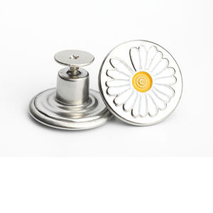 [จัดส่งในกทม] แฟชั่นเกาหลี หมีน้อย ตะขอกางเกงไม่ต้องเจาะตะขอโลหะกระดุมปรับขนาดเอวกระดุมปรับเอวยีนส์ มีให้เลือก 11 สี