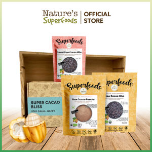 [Gift Set] Naturess Superfood Cacao Box Gift Set Cacao Powder+ Cacao Nibs + Sweet Cacao Nibs (HALAL Certified)