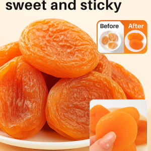 Sweet and Soft NoPit Dried Apricots for Spring All Ages Healthy Snack No Additives