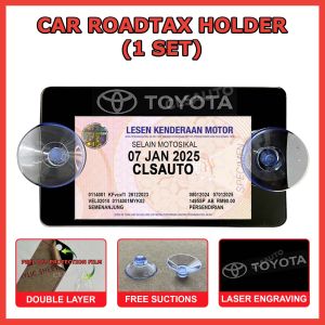 Roadtax Holder Toyota Small Double Layer Laser Engraving Pemegang Rotek JPJ Rotex Kereta Cover Casing for Car Accessories